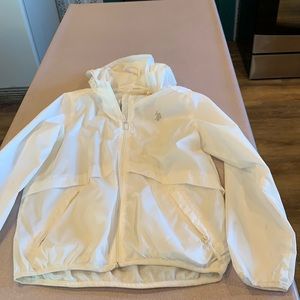 White polo windbreaker